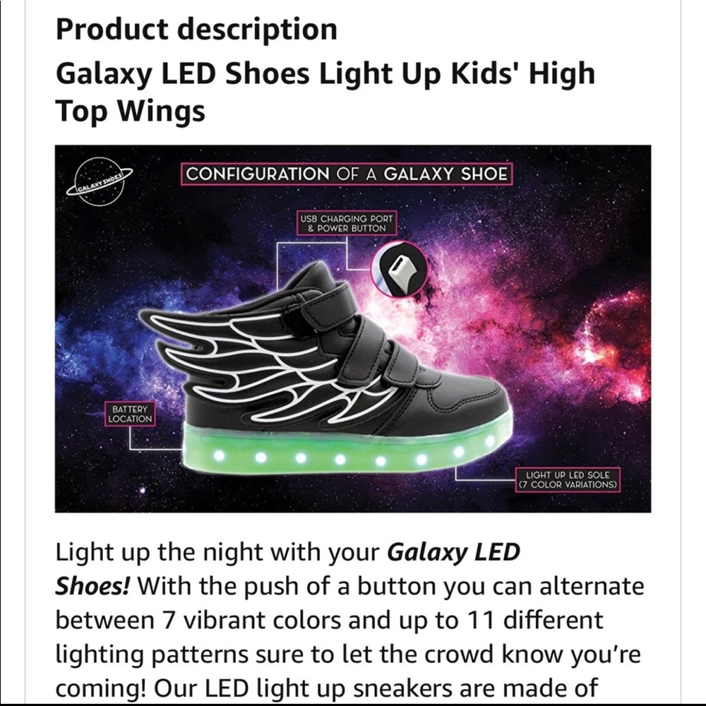 Brand New sneakers LED light up sneakers